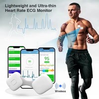 24-hour ECG monitor Portable wearable wireless electrocardiogram digital recorder ultra-thin dynamic ECG monitoring estetoscopio