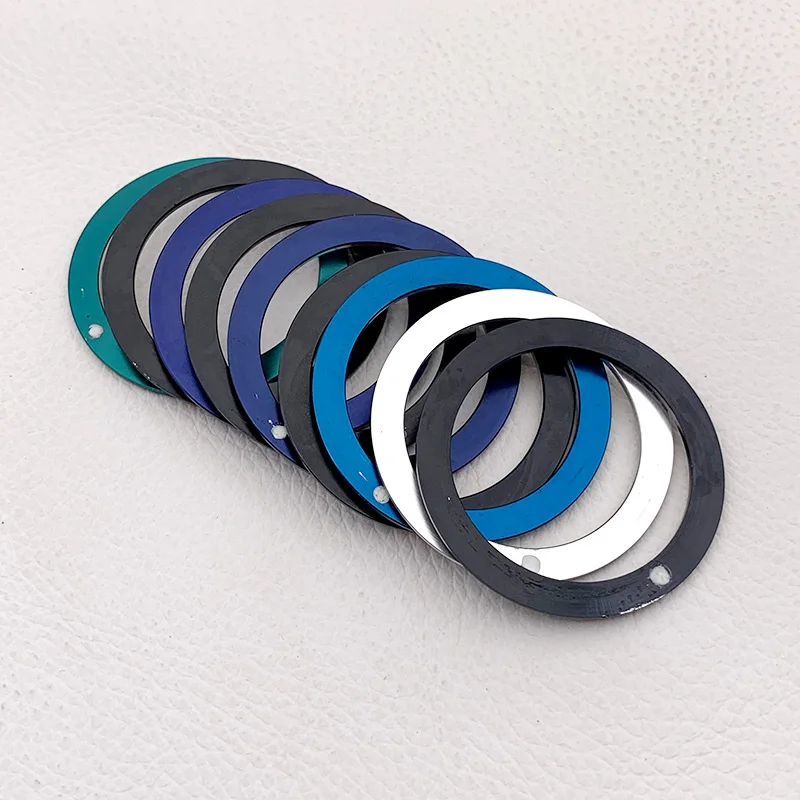 Anel de inserção de moldura de resina mod 41*32mm, serve para série samurai water ghost srpf79k1 lx snr025, caixa de relógio, peças de reposição