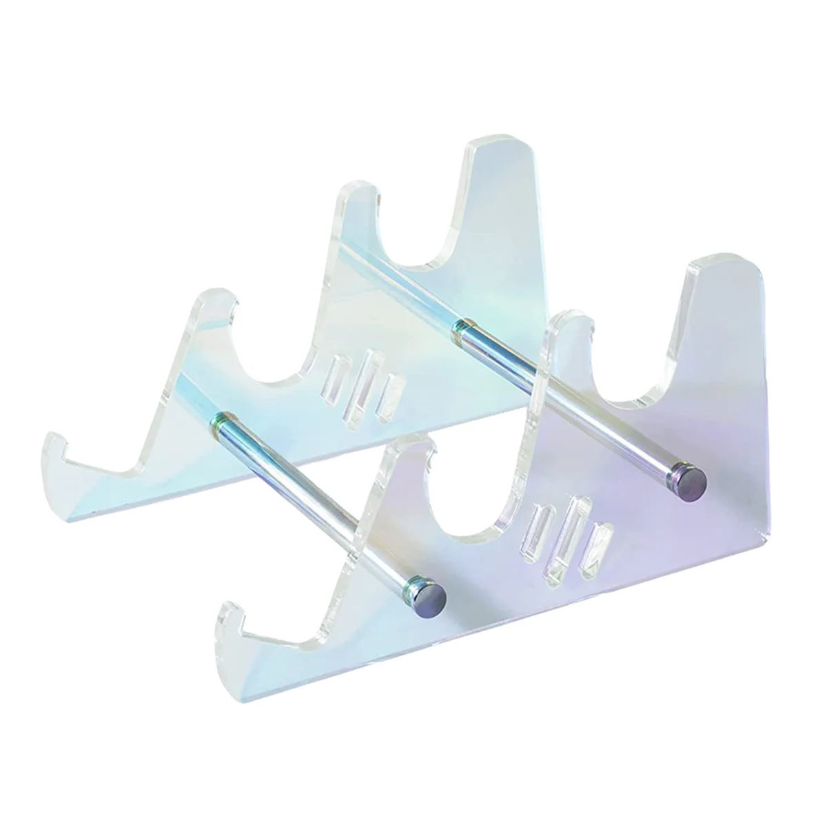 QA06R Removable Multicolor Acrylic Keyboard Stand Transparent Desktop Tray Computer Keyboard Tray Stand Multicolor 3 Layers