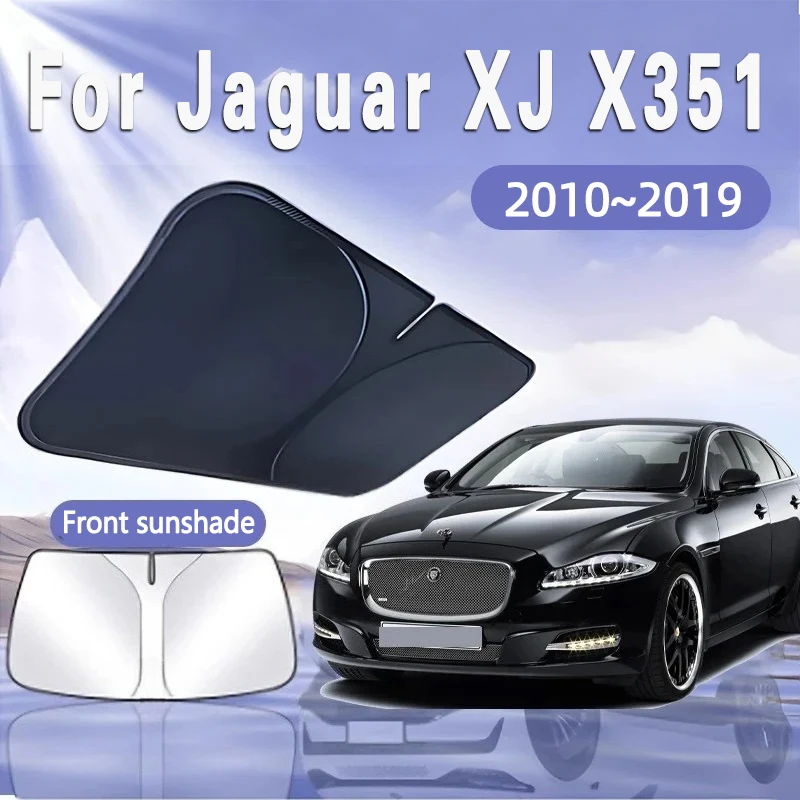

For Jaguar XJ X351 2010~2019 2011 2013 2015 Car Sun Visor Front Windshield Sunshade Heat Insulation Summer Cooling Accessories