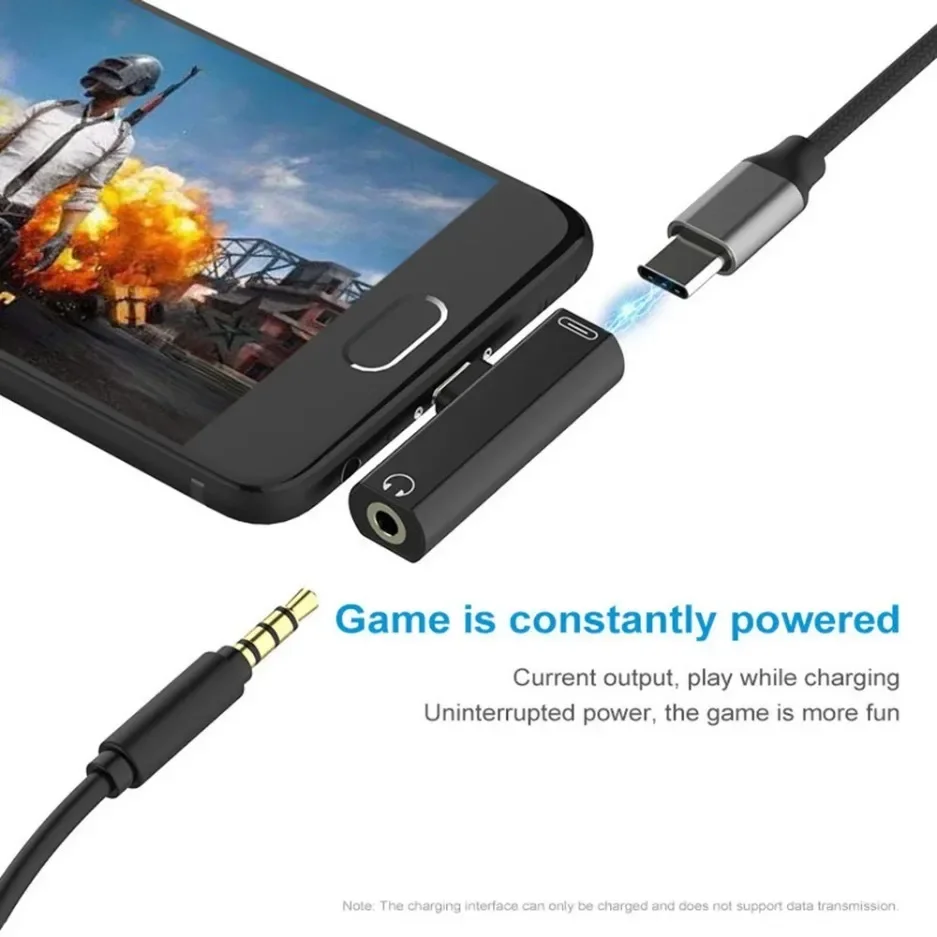 Type C To 3.5mm Jack Converter Earphone Audio Adapter USB Type Cable C To C Type Headphone Converter Cable 3.5 Mm Aux Adapt K9t4 image 3