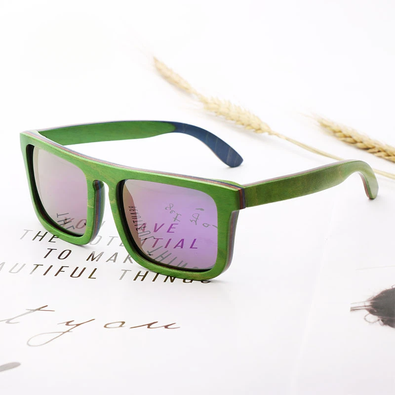 5665 fashion sunglasses wooden frame multi-color optionaluv400lens spring hinge UV-proof sunglasses