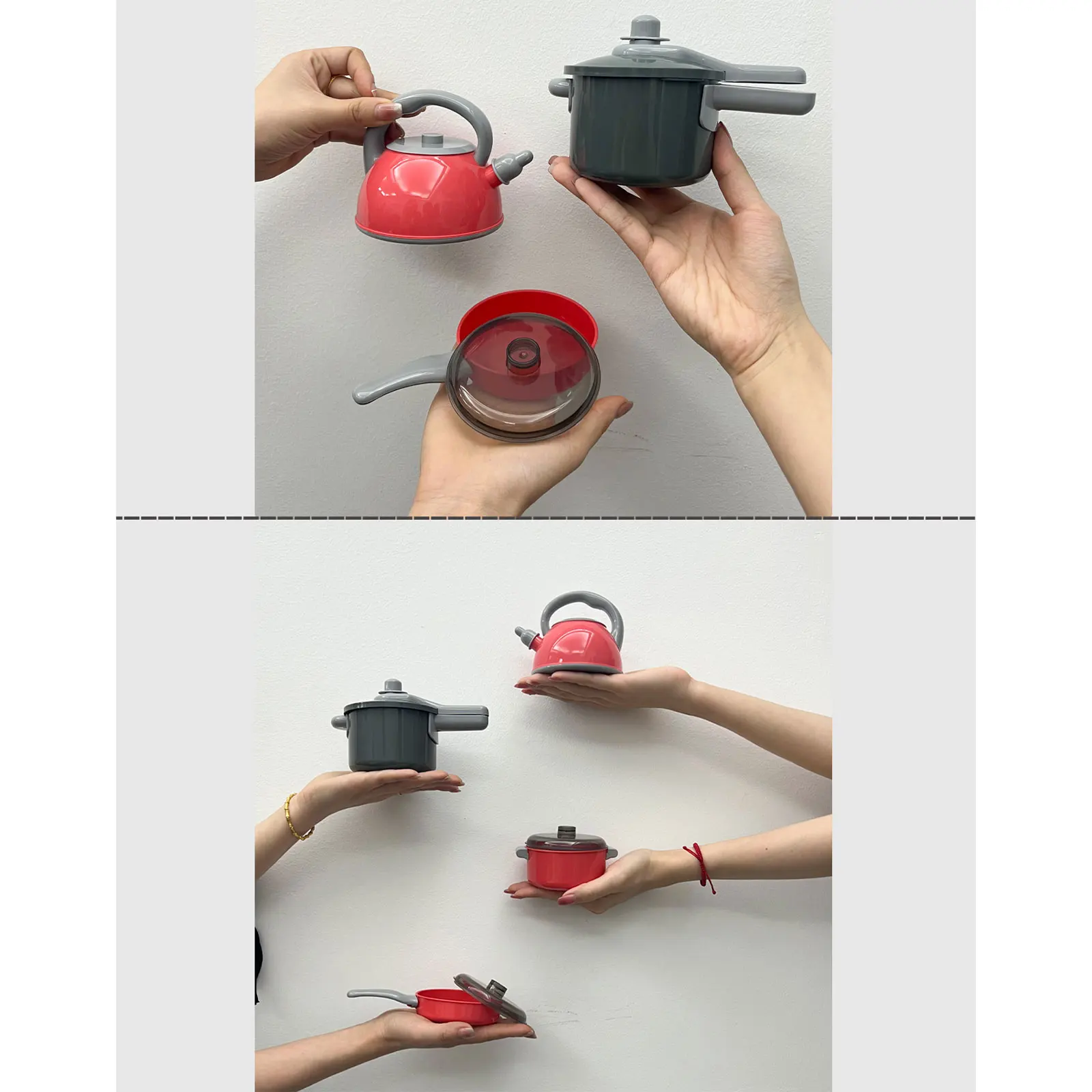 子供用の白い長袖キッチンおもちゃ,炊飯器,料理シミュレーション,台所用品,男の子への誕生日プレゼント