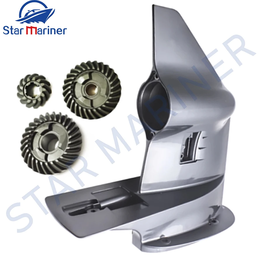 Outboard Motor Lower Casing with gear kit 61N-45311-02-4D For YAMAHA Boat ENGINE 2T Parsun Hidea Gear Box 25HP 30HP 61N-45311