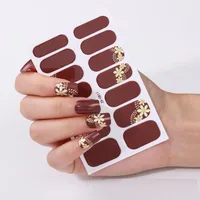 Pegatinas adhesivas para uñas DIY, envolturas para uñas de salón para mujer, calcomanías para esmalte artístico de uñas, decoraciones, cubierta completa, puntas de uñas postizas, deslizador de manicura