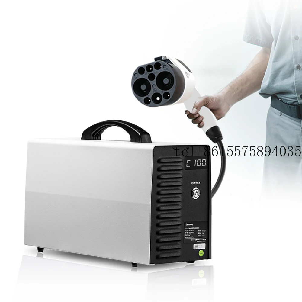 

2026 7Kw Portable DC Fast EV Charger GB/T Type2 16A On-Board Charger for Electric Vehicle Portable Chargers Adjustable Current