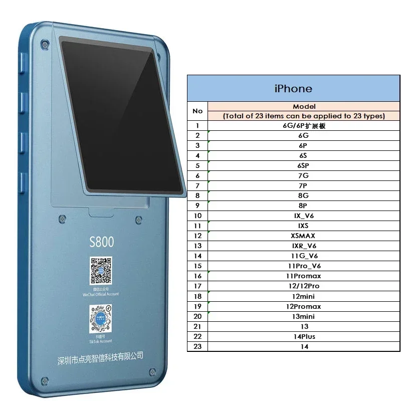 

DLZXWIN Test Box DL S800 6in1 LCD Screen Tester Machine for IPhone Samsung Huawei Oppo Vivo Xiaomi Mobile Phone Repair Tools