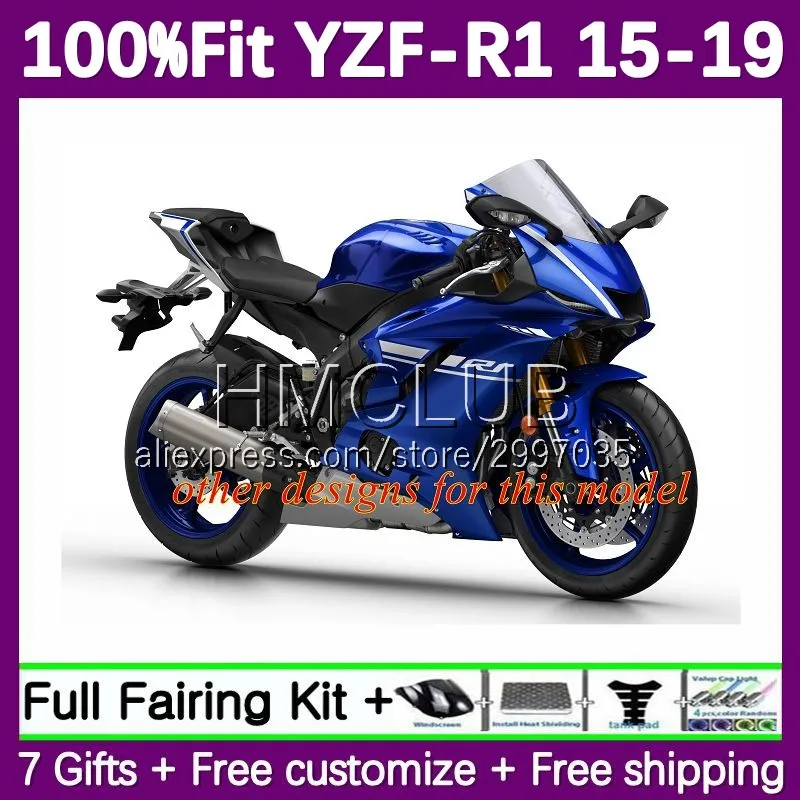 Fairing For YAMAHA YZF R1 R 1 YZF1000 YZF-R1 141No.60 YZFR1 15 16 17 18 19 2015 2016 2017 2018 2019 Injection Body Glossy red