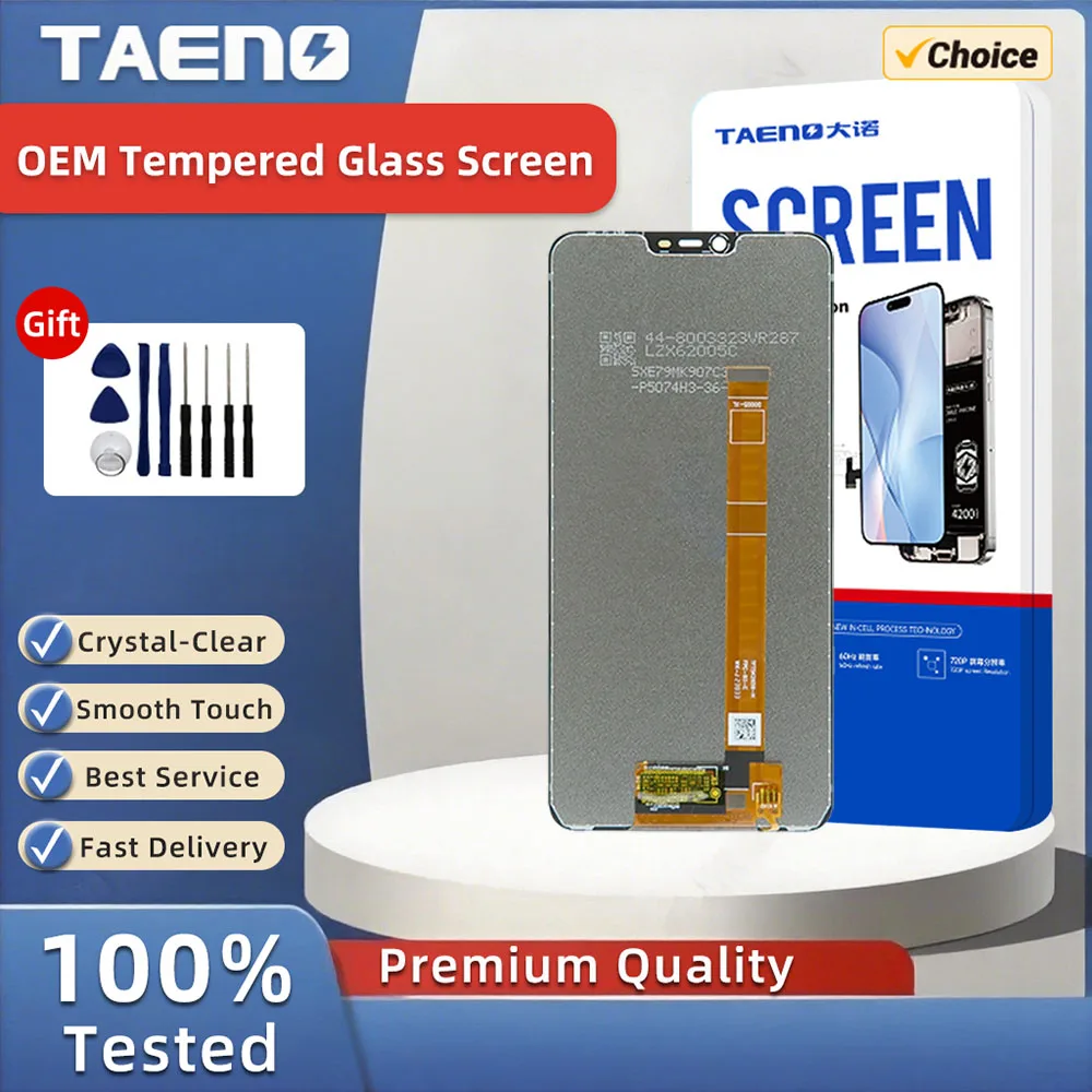TAENO Schermo LCD del telefono cellulare per OPPO A5 A3S AX5 A12E A5-30 Realme C1 2 Display LCD Touch Screen Pannello LCD di ricambio