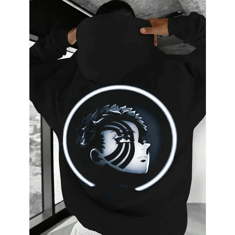 日本のアニメ鬼滅の刃阿座波&煉獄杏寿郎柄秋冬パーカー原宿Y2kカップル長袖トップス男女兼用