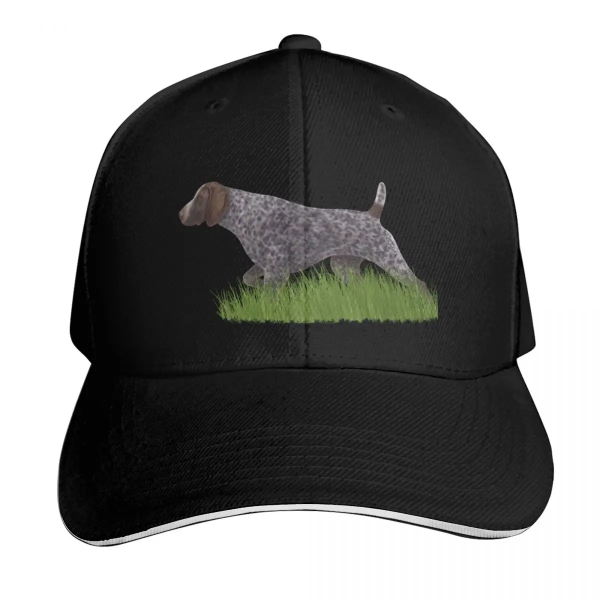 Gorra de béisbol de diseño con visera de playa, estilo camionero, para hombre y mujer, con estampado de Perro Puntífero de Pelo Corto Alemán (Jake)