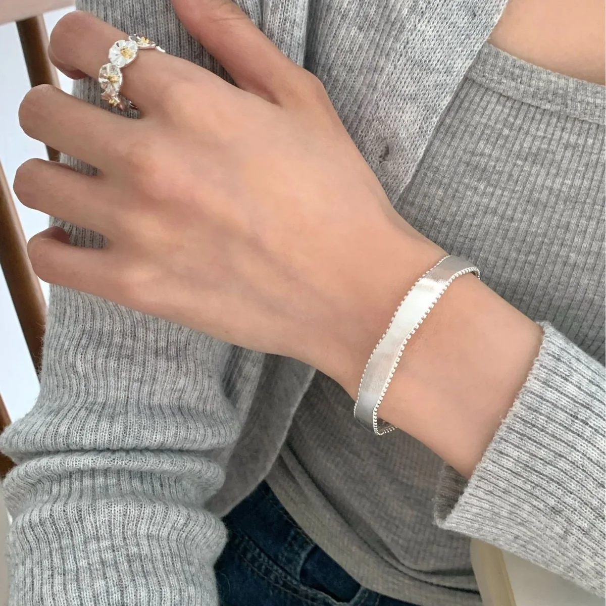 925 Sterling Silver Bracelets for Women Men String Accessories Trend Smooth Pendant Party Jewelry Gift