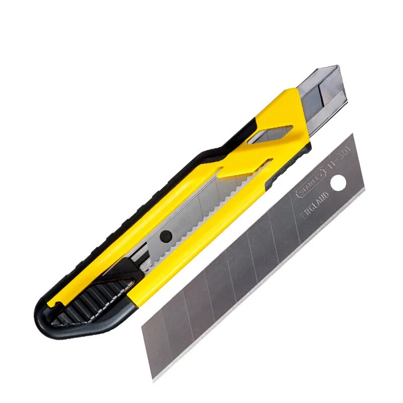 Stanley STHT10268-8-23 Knob Dual Color Handle Art Knife Wallpaper Blade Cutting Wallpaper Knife Holder Tool Cutting Paper