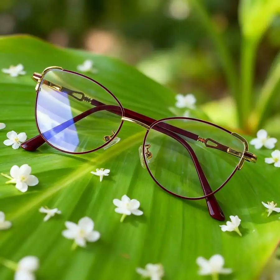 Women's Luxury Cat Eye Flat Mirror Fashion Daily Versatile Decorative Glasses Lightweight Comfortable Accessories Must - Have view 4