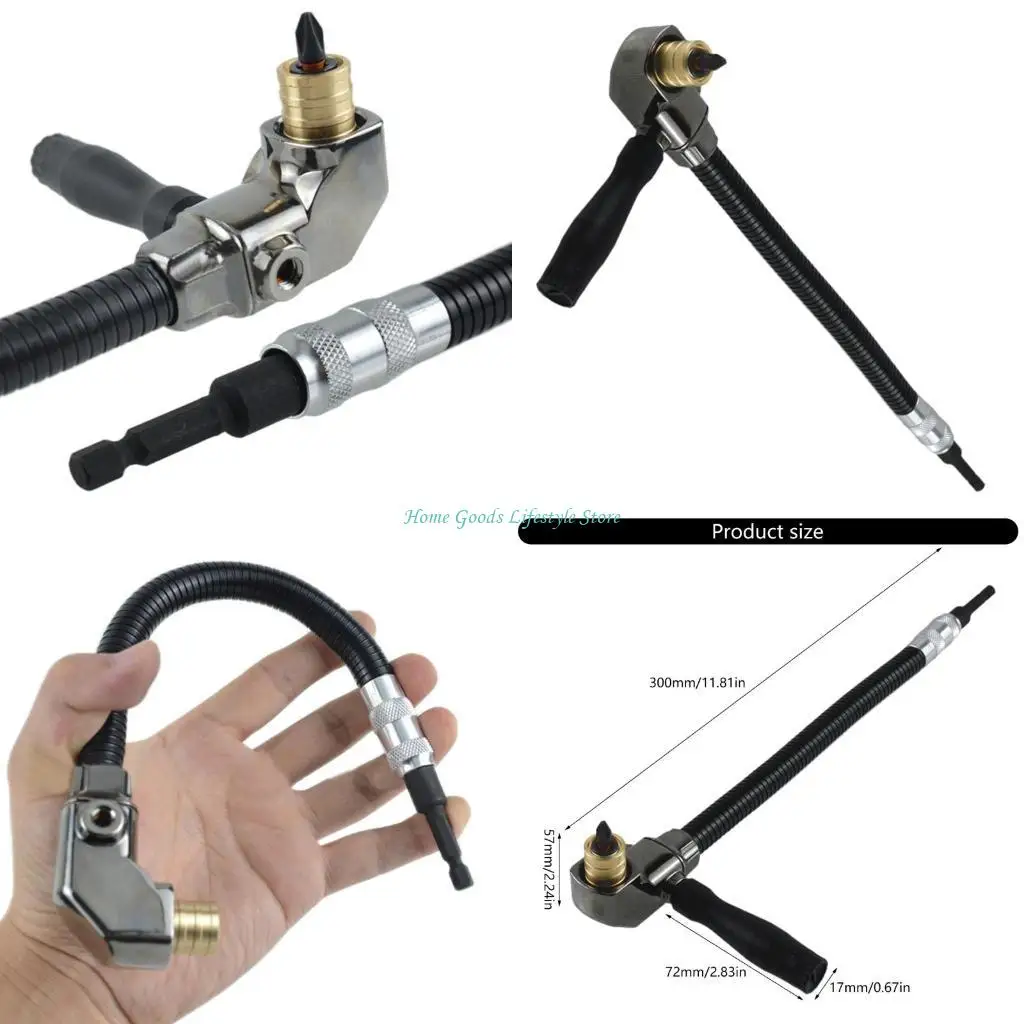 

E74E Уголок для сверла, 90-градусный патрон для электрической дрели, угловой угол для электрической дрели