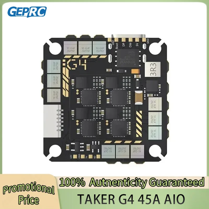 

GEPRC TAKER G4 45A AIO Baro OSD G473 Flight Controller BLHELIS 45A ESC FET Directly 2-6S for FPV Freestyle Cinewhoop