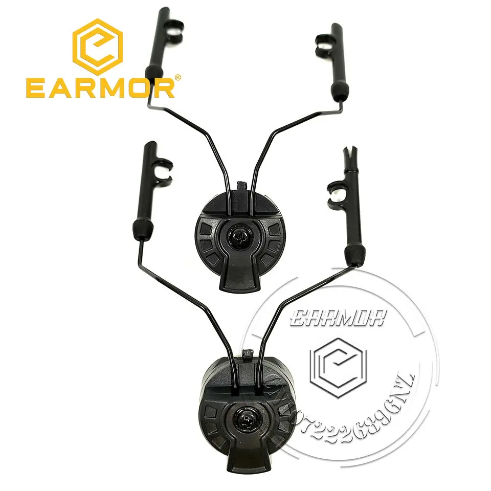 Earmor M11  Adapter Earphone Curved Helmet Rail Adapter, Which Can Rotate Comtac Earphone 360 Degrees