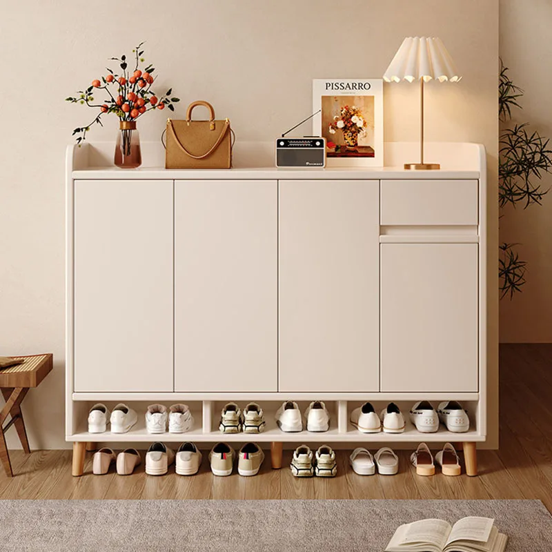 Storage Organizer Shoe Cabinet Living Room Display Wooden Luxury Designer Slippers Shoe Shelf Modern Zapatero Home Furniture