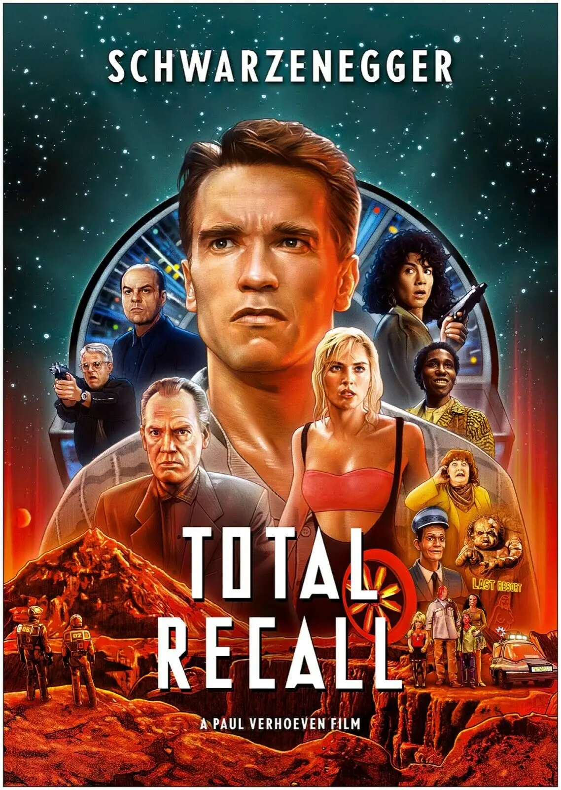 Total Recall Movie Print Art Canvas Poster For Living Room Decoration Home Wall Picture