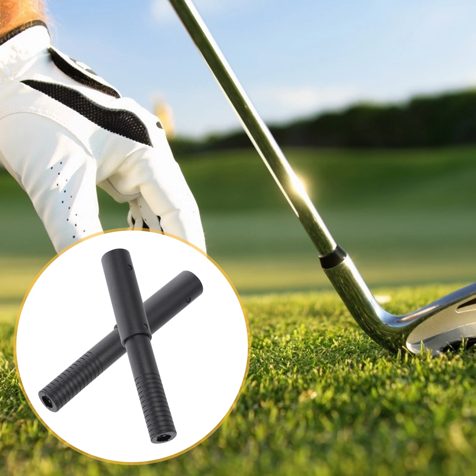 

2 pcs Golf Club Shaft Extender Stick Pp Material Lightweight Sandable Strong Durable Fit For Shafts Extension Rod Golf