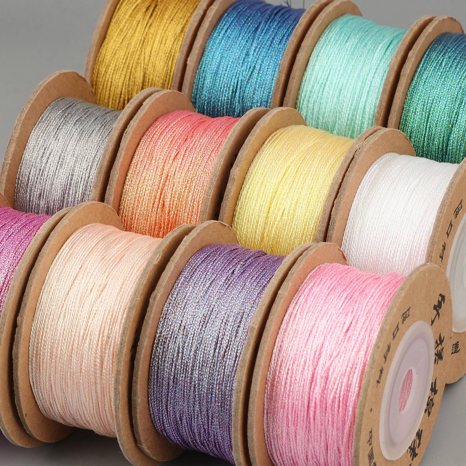 20meters/Roll 1mm Width Cotton Thread Hand Woven Cotton Wire/Cord/String/Rope for Braiding Bracelets Crafts Gift Box Packaging