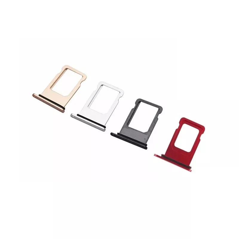 Sim Card Tray Slot Holder For iPhone 8 8Plus Sim Card Tray Slot Holder Container Socket Repair Replacement Parts ﻿