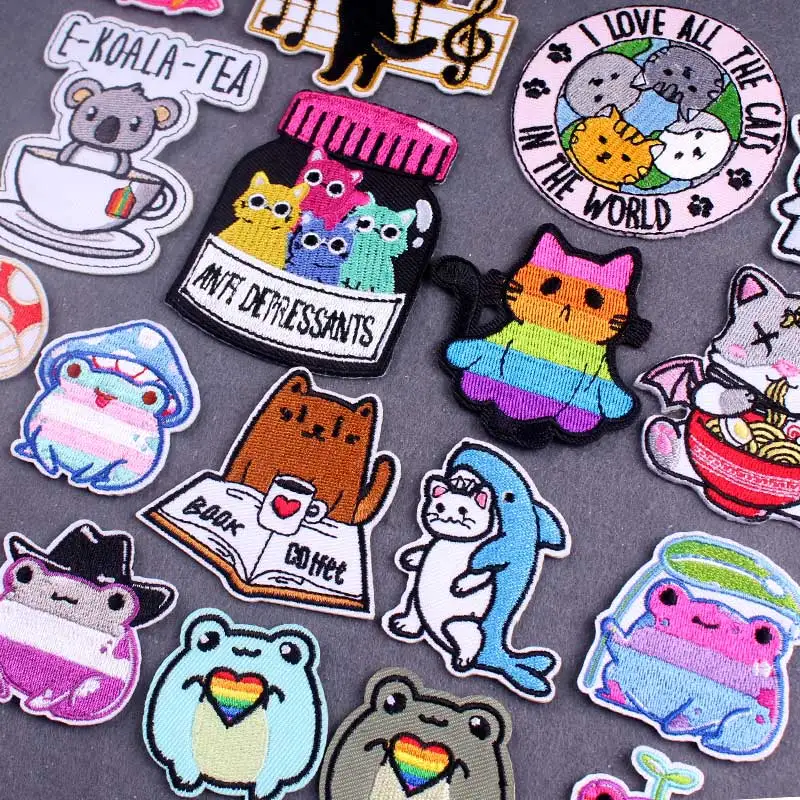 

Embroidery Patch Cartoon Patch Iron on Patches For Clothing DIY Cute Things Strips Clothing Thermoadhesive Patches On Clothes