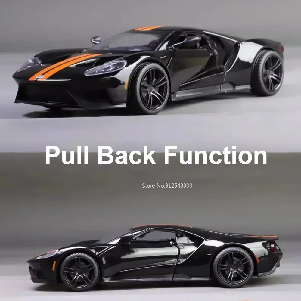 CCA 1/32 Ford GT 2017 Supercar Car Model Toy Alloy Diecast Vehicles Simulation Hobbies Collectible Cars Toys Kids Birthday Gifts