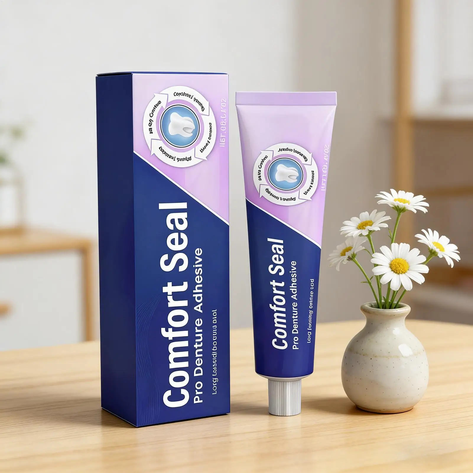 40g Professional Denture Cream Glue For Dentures Long-Lasting Stability Comfort Security Teeth Adhesive For Home Travel Braces image 2
