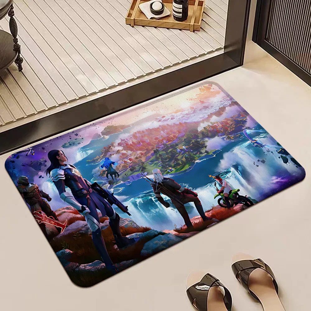 Game Fortnites Entrance Front Door Doormat Non-slip Kitchen Rug Living Room Rugs Balcony Bathroom Foot Mat Floor Mats Carpet