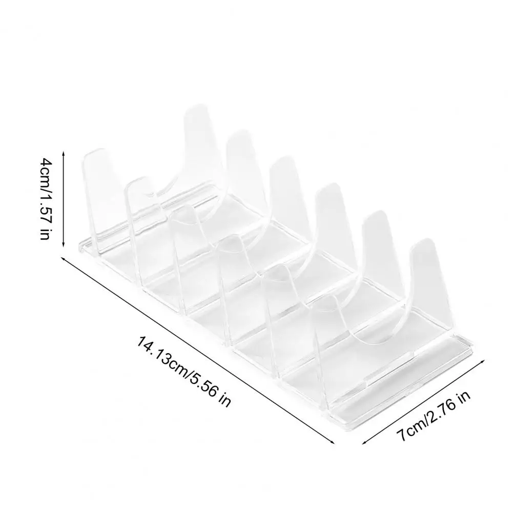 Makeup Palette Storage Rack Makeup Display Stand Acrylic Makeup Organizer Tray Transparent Eyeshadow Palette Holder