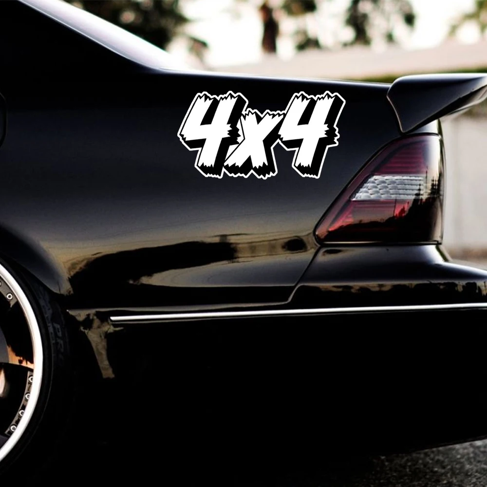 Hаклейка на авто джип 4 на 4 Decal, Waterproof Car Sticker, Exterior Decorative Accessories, Used for Motorcycle, Laptop, Window