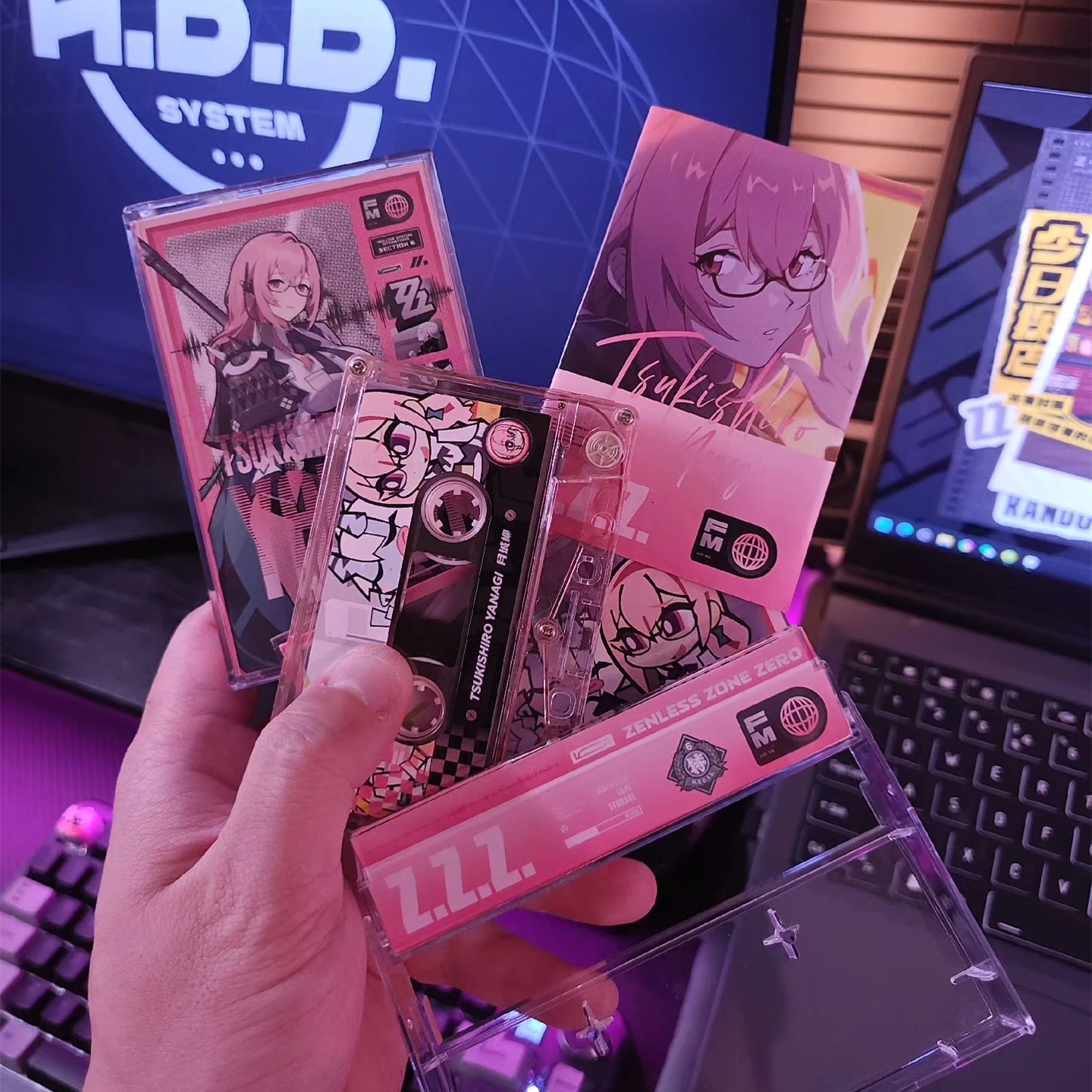 Game Zenless Zone Zero Tsukishiro Yanagi Music Tape Best OST Collection Album Cassettes Cosplay Walkman Recorder Soundtracks Box