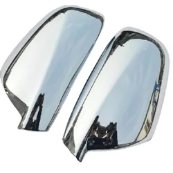 2Pcs ABS Chromed Side Door Rearview Mirror Cover Trims Car Accessories Fit For 2005 -2012 Peugeot 307