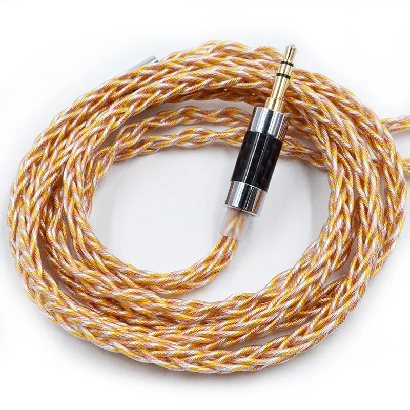 

784 core gold, silver and copper mixed upgrade cable headphone cable ZS10pro DQ6 ASX qdc