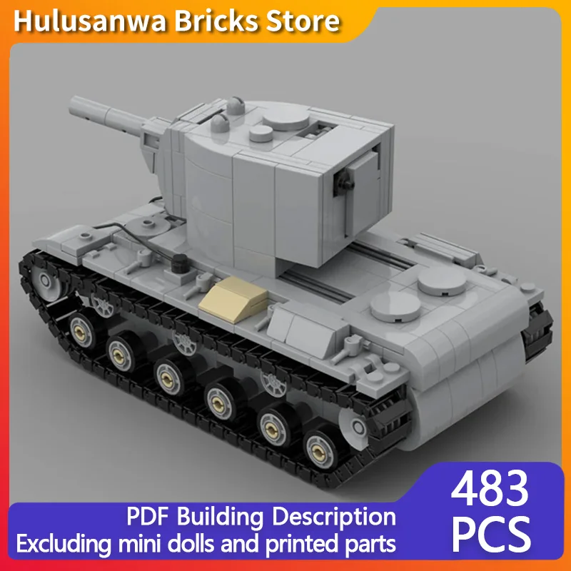 

KV-2 WW2 Модель военного танка MOC Строительные кирпичи Военное оборудование Модульная технология Сборка Детские игрушки Костюм Подарки Праздник