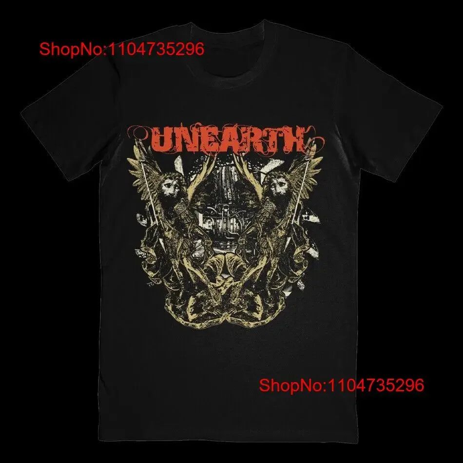 vtg Unearth band Merry Christmas Black Full Size T Shirt BT587 vintage Washed Casual Breathable Top For Everyday Wear