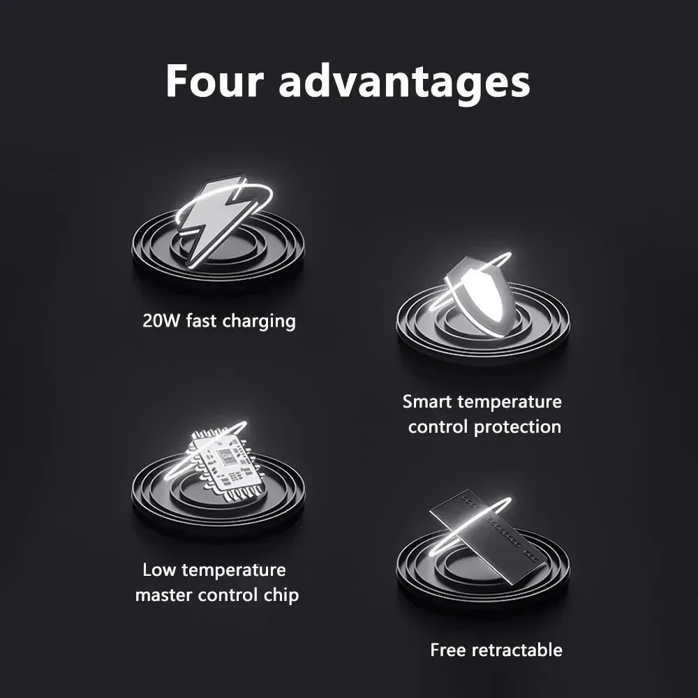 Four in one 120W Car Charger Car Super Fast Charge Flash Charging Telescopic Cable Point Smoker Car Charging Adapter Compatible