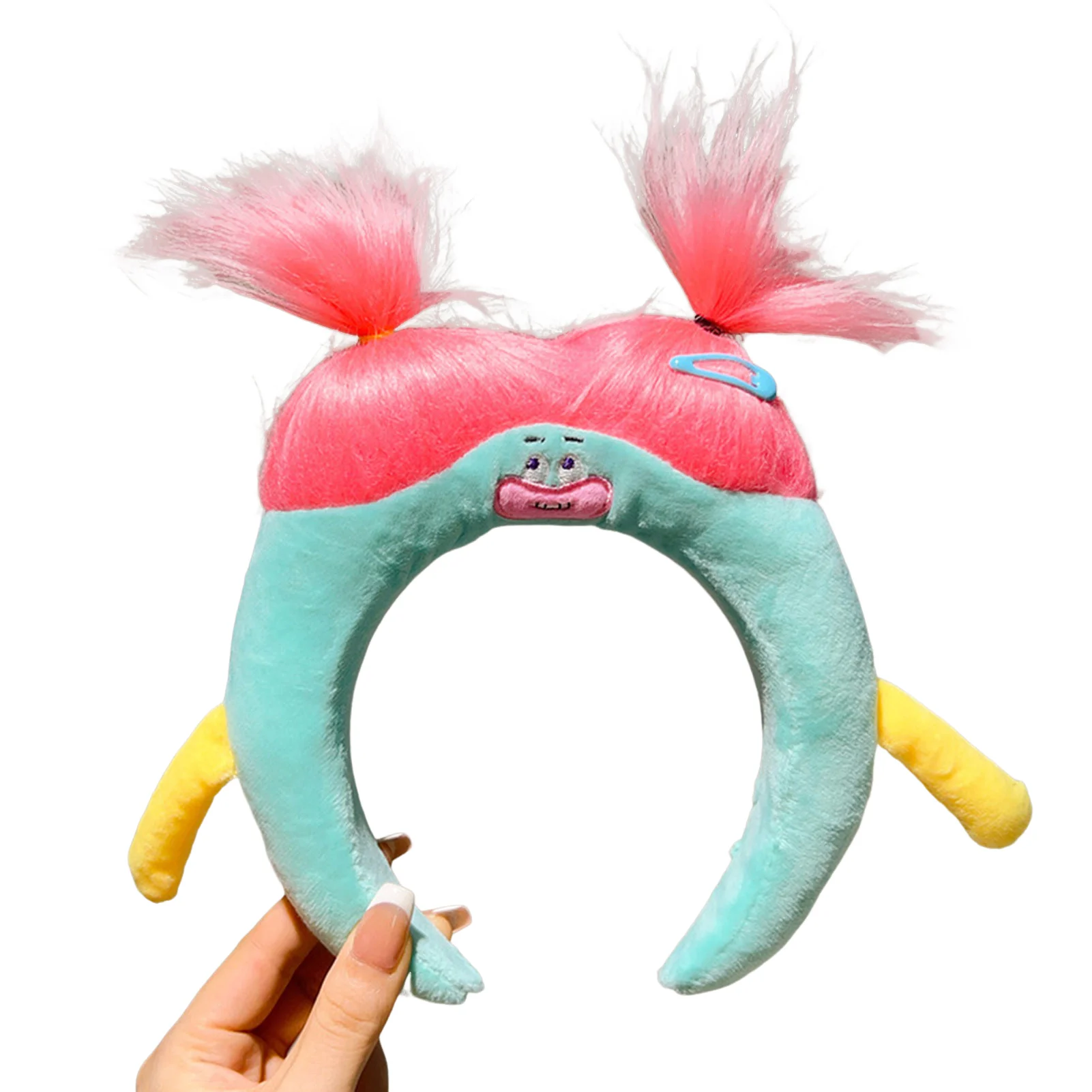 Funny Plush Headband Ugly Doll Headband Fashion Makeup Hairband for Adult Women Teen Girls