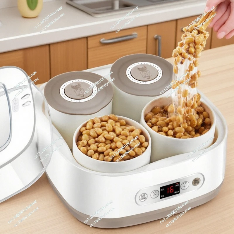 2L Professional Natto Fermentation All-in-One Machine Thermostatic Yogurt Rice Wine Maker Multifunction Slow cooker Ceramic Tank