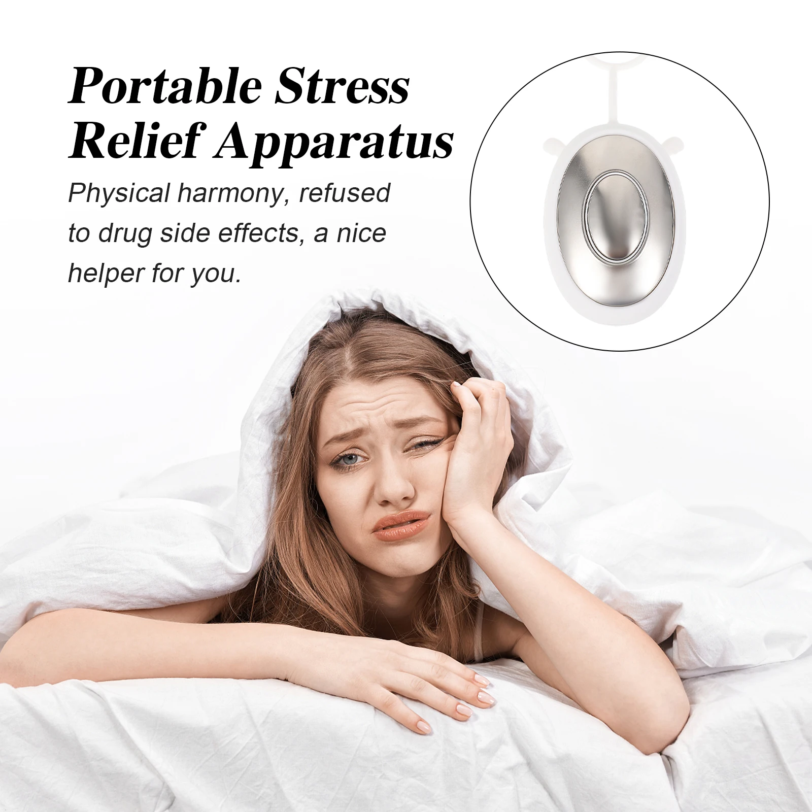 

1 set 1 set 1 Set Rechargeable Usb Instrument Better Sleep Massager Stress Relief Insomnia Aid Smart Sleep Apparatus