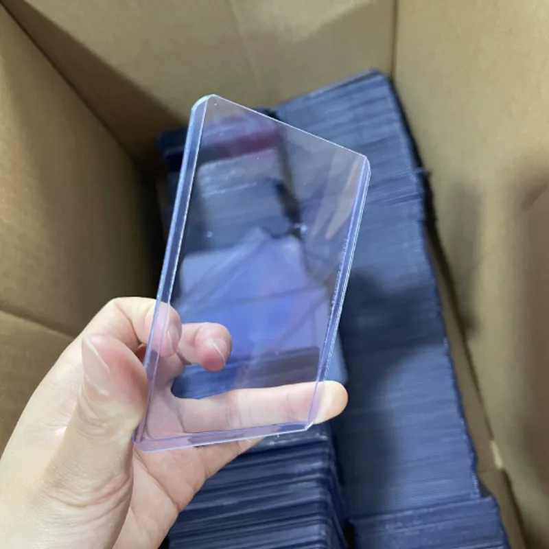 10-50pcs 고품질 PVC 스포츠 카드 수호자 TopLoaders 방수 안티 페이드 애니메이션 연예인 수집 투명 카드 커버