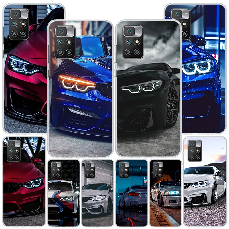 Blue Red Car for B-Bmw Phone Case For Xiaomi Redmi 12 12C 10 10C 10A 9 9A 9C 9T 8 8A 7 7A 6 Pro 6A K70 K60 K40 K20 S2 Print Cove