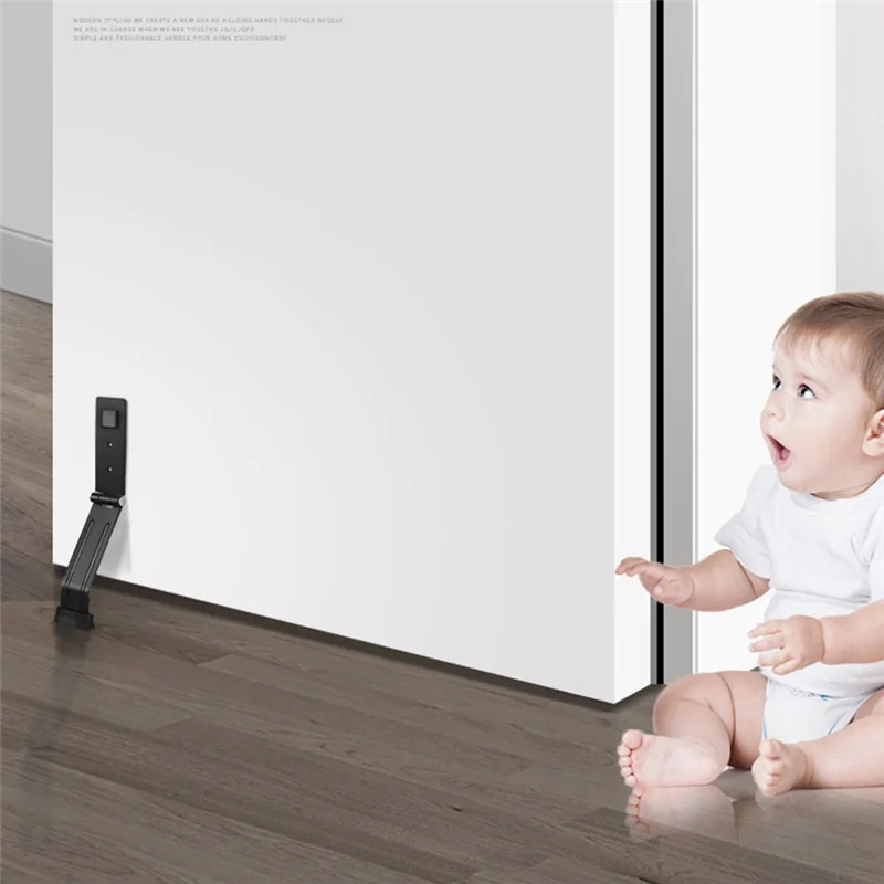 -A25M سدادة باب قابلة للطي الثقيلة توقف الباب حامل مكافحة سرقة الباب المثبت باب الحمام ذاتية اللصق الباب العازلة دائم ث