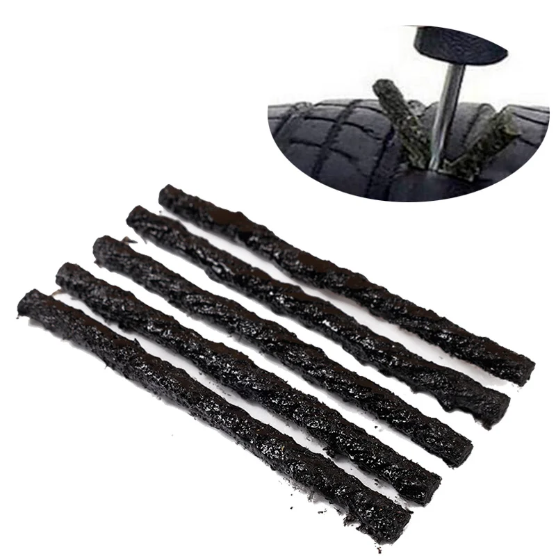 Tire Repair Strips Tubeless Rubber Strips Glue Seals Universal Motorcycle Bike Tyre Puncture Repairing Tools Accessories