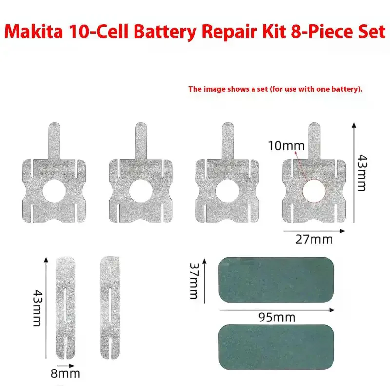 8Pcs DIY 18650 Lithium Battery Pack Repair Accessories Nickel Sheet Spot Welding Connection Tabs