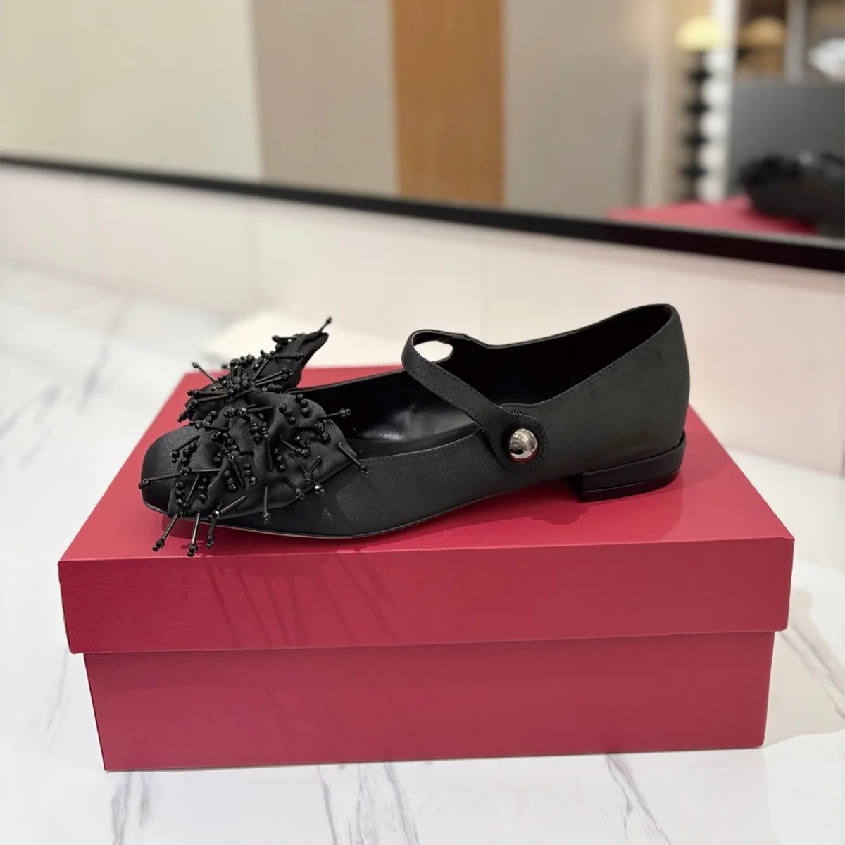 2026 High Quality Autumn women shoes stylish front decorative bow flat everyday dress footwear ch25021254