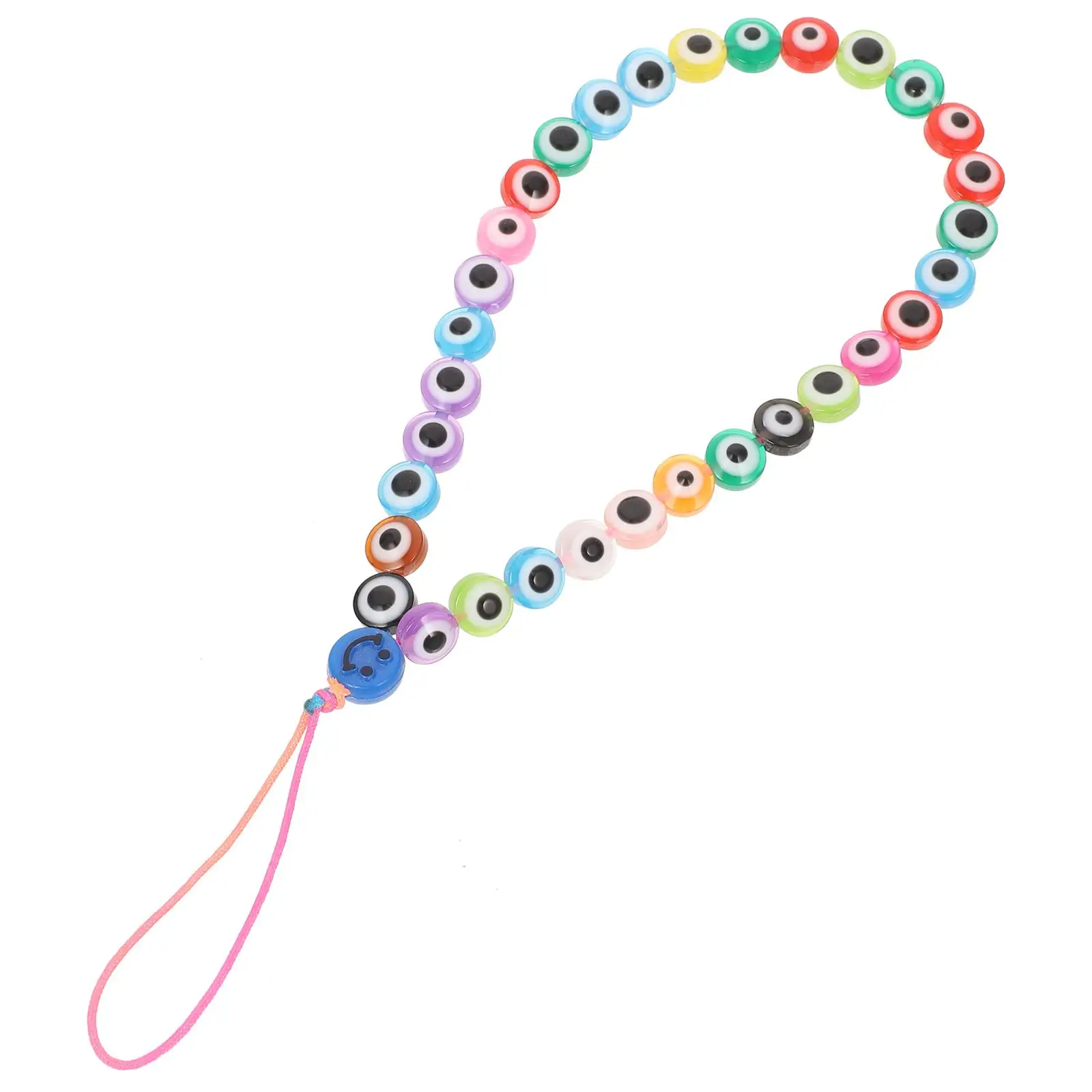 Wrist Lanyard Mobile Phone Chain Case Cellphone Pendant Colorful Colored Soft Pottery