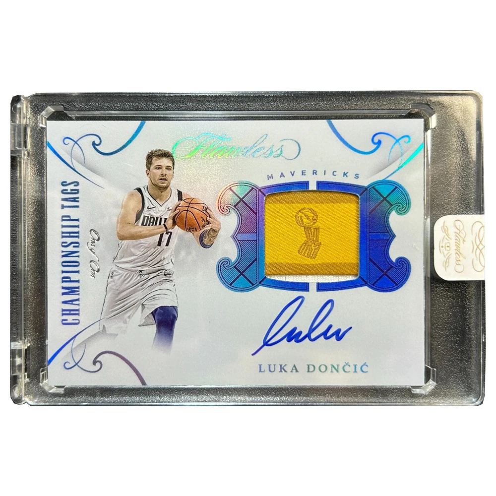 PANINI Luka Doncic DIY HOMEMADE Jersey material collection card bricks Basketball boy birthday present glitter signature texture