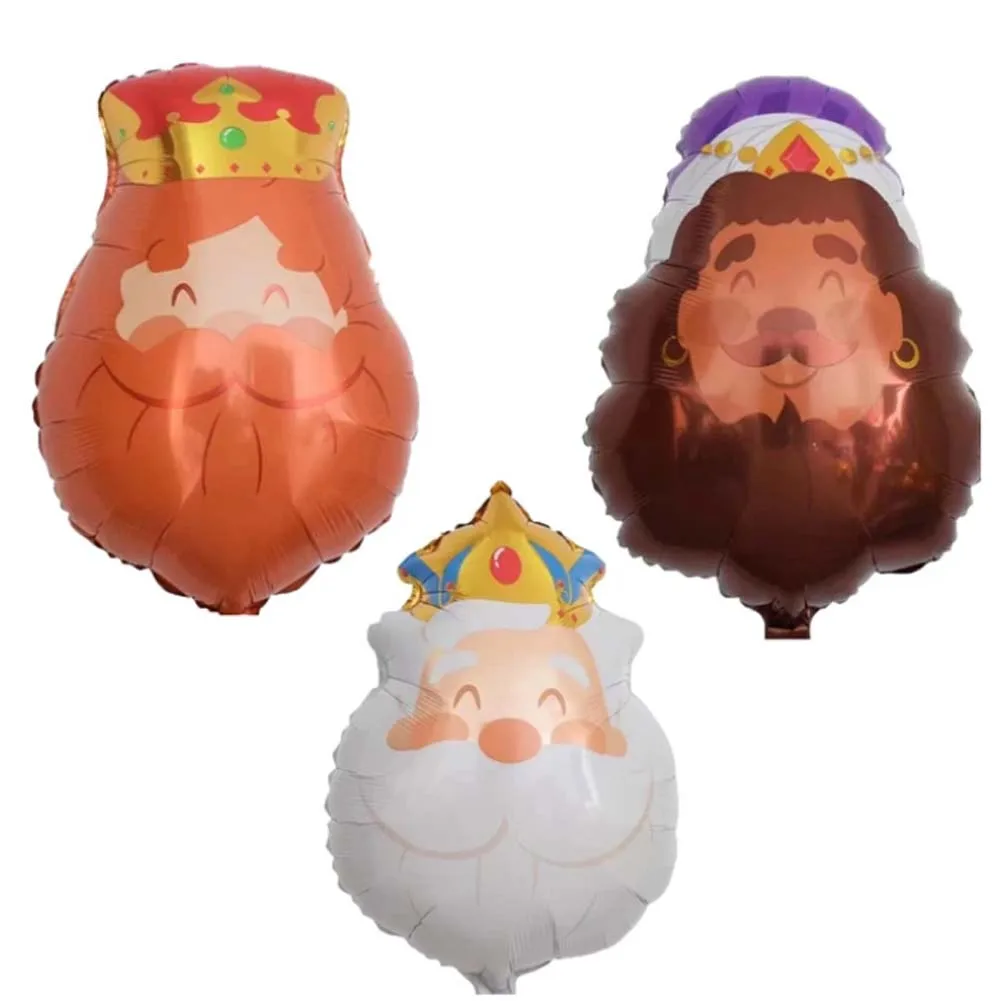 3pcs king cartoon Foil Aluminium Balloons Birtday Party Supplies Toys For Kids Globos Baby Shower Decorations